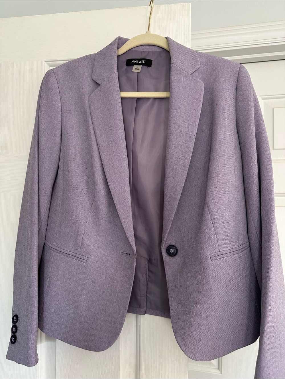 Nine West Lilac Single-Button Women's Blazer
